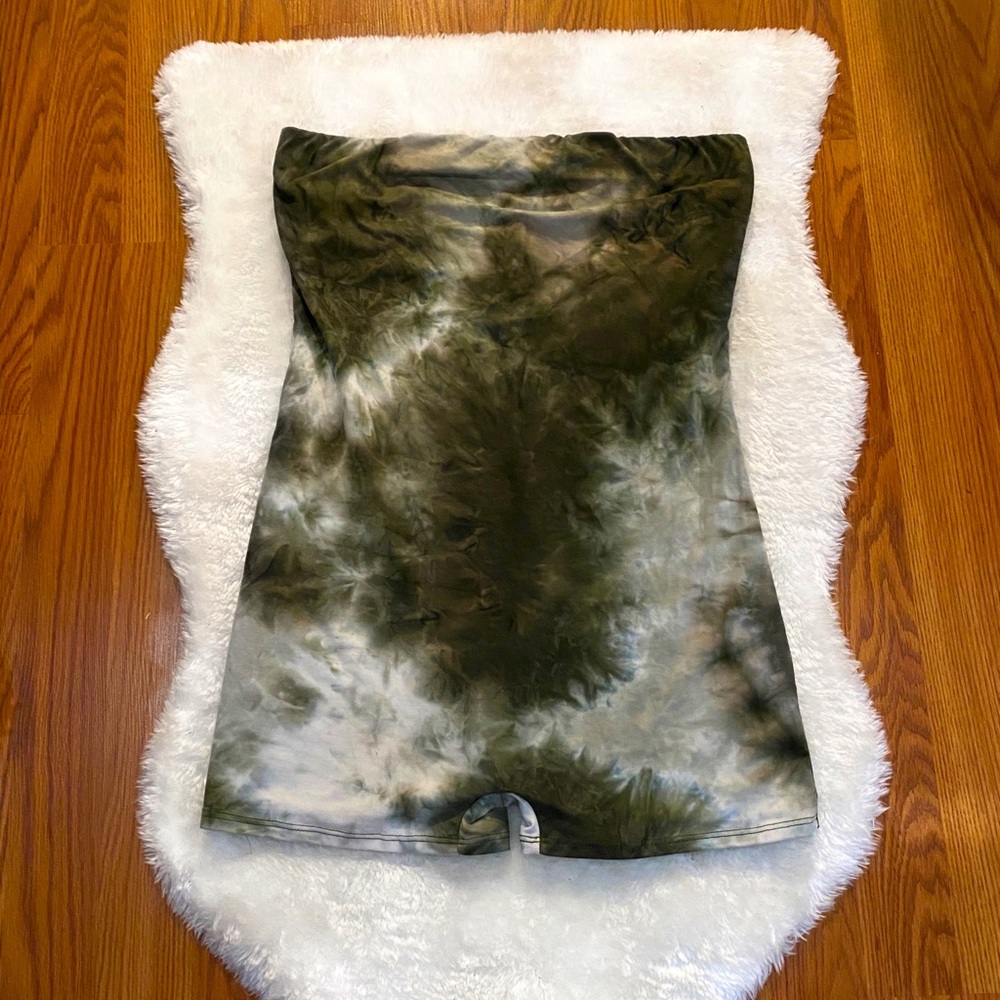 Tie dye off the shoulder one piece body suit